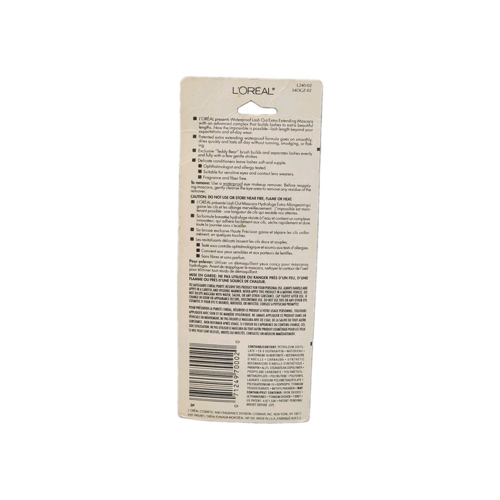 L'Oréal Lash Out Waterproof Extra Extending Mascara - Black Brown (0.21 Fl Oz) - Picture 2 of 2